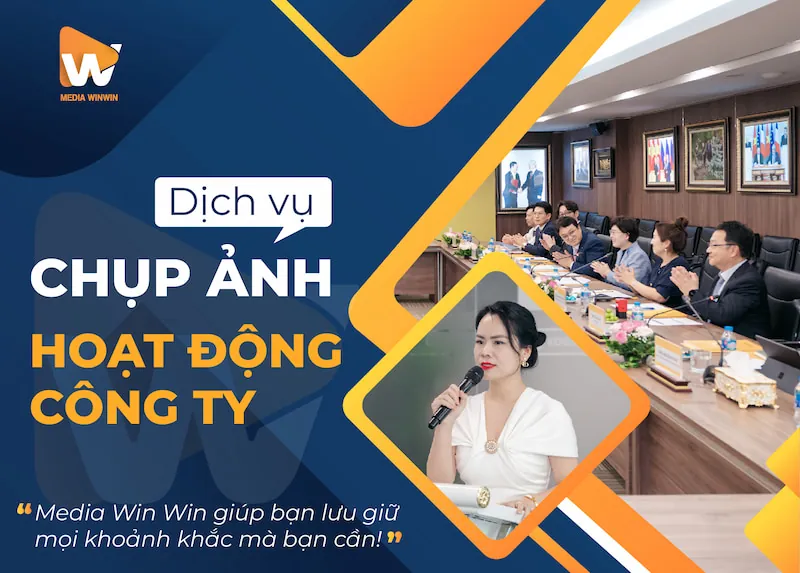 Chụp ảnh hoạt động công ty trong bộ profile doanh nghiệp — Media WinWin